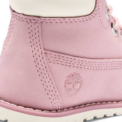Kids Timberland Toddler Pokey Pine 6-Inch Side-Zip Boots in Pink