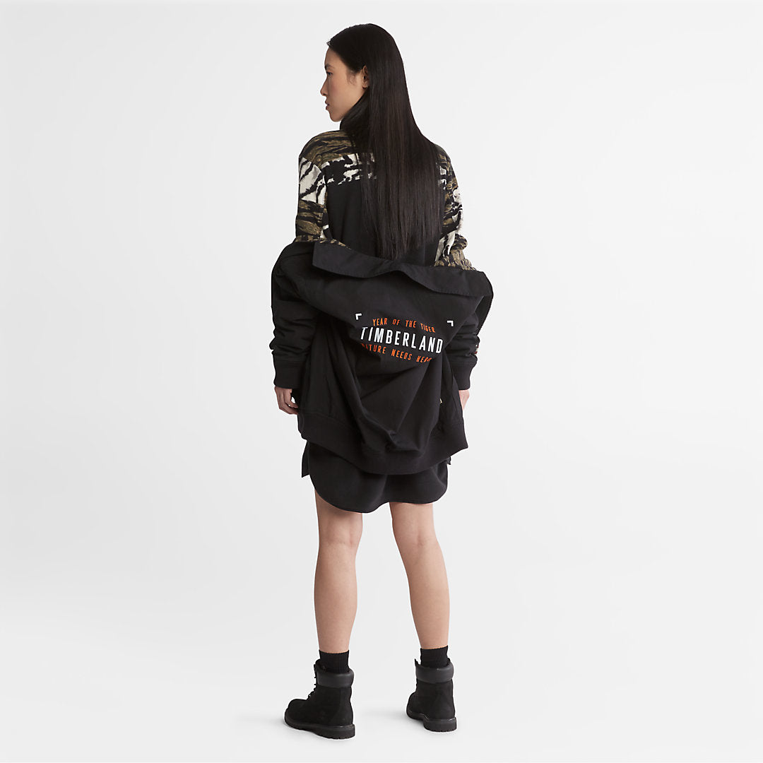 Mens Timberland All Gender Year of the Tiger Bomber Jacket in Black