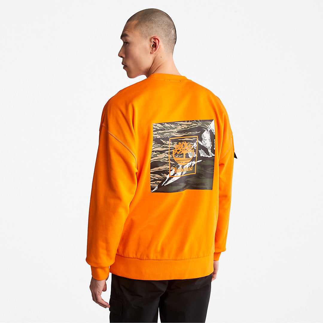 Mens Timberland Year of the Tiger Sweatshirt for Men in Orange