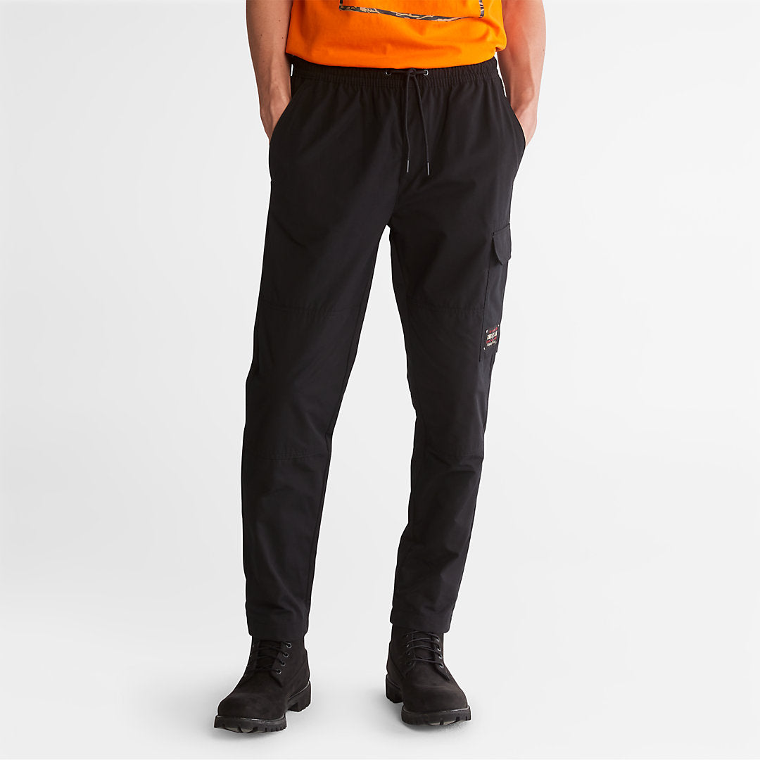 Mens Timberland Water-Repellent Cargo Trousers for Men in Black