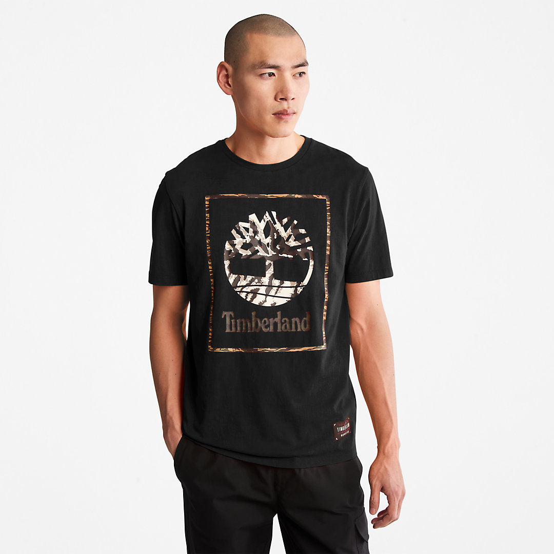 Mens Timberland Year of the Tiger T-Shirt for Men in Black
