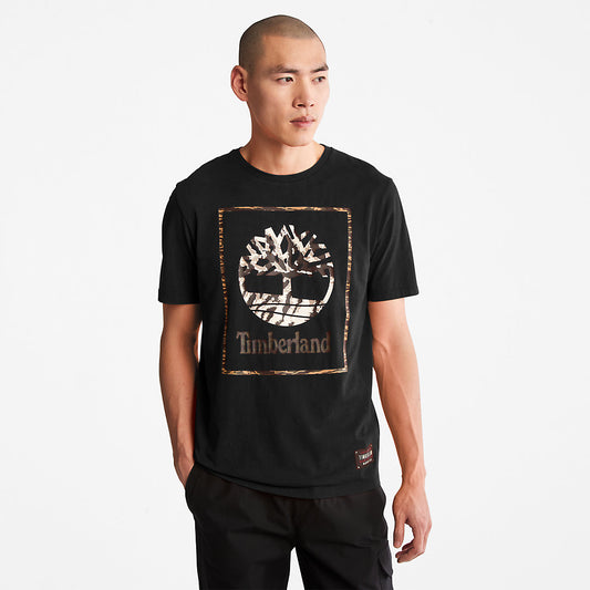 Mens Timberland Year of the Tiger T-Shirt for Men in Black