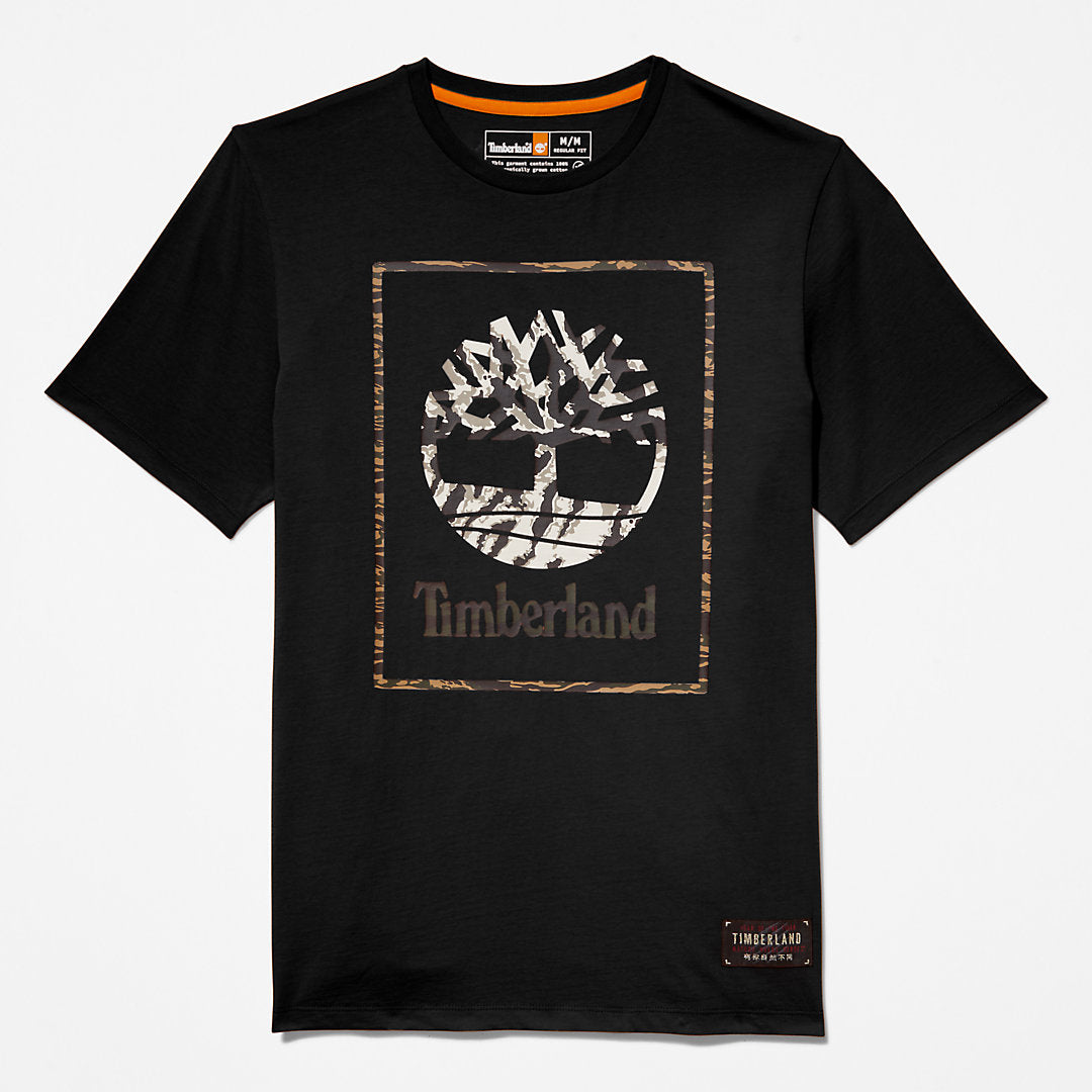 Mens Timberland Year of the Tiger T-Shirt for Men in Black