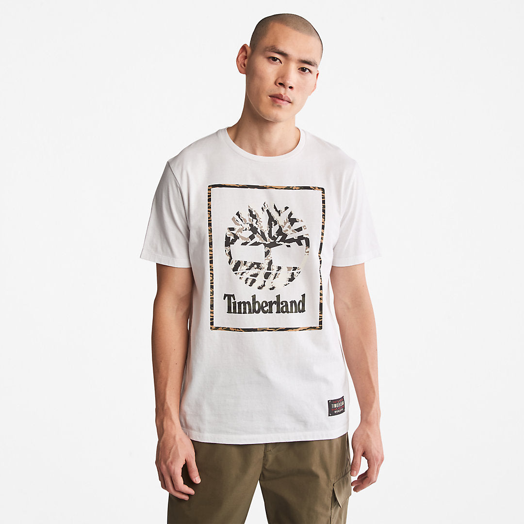 Mens Timberland Year of the Tiger T-Shirt for Men in White