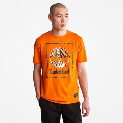 Mens Timberland Year of the Tiger T-Shirt for Men in Orange
