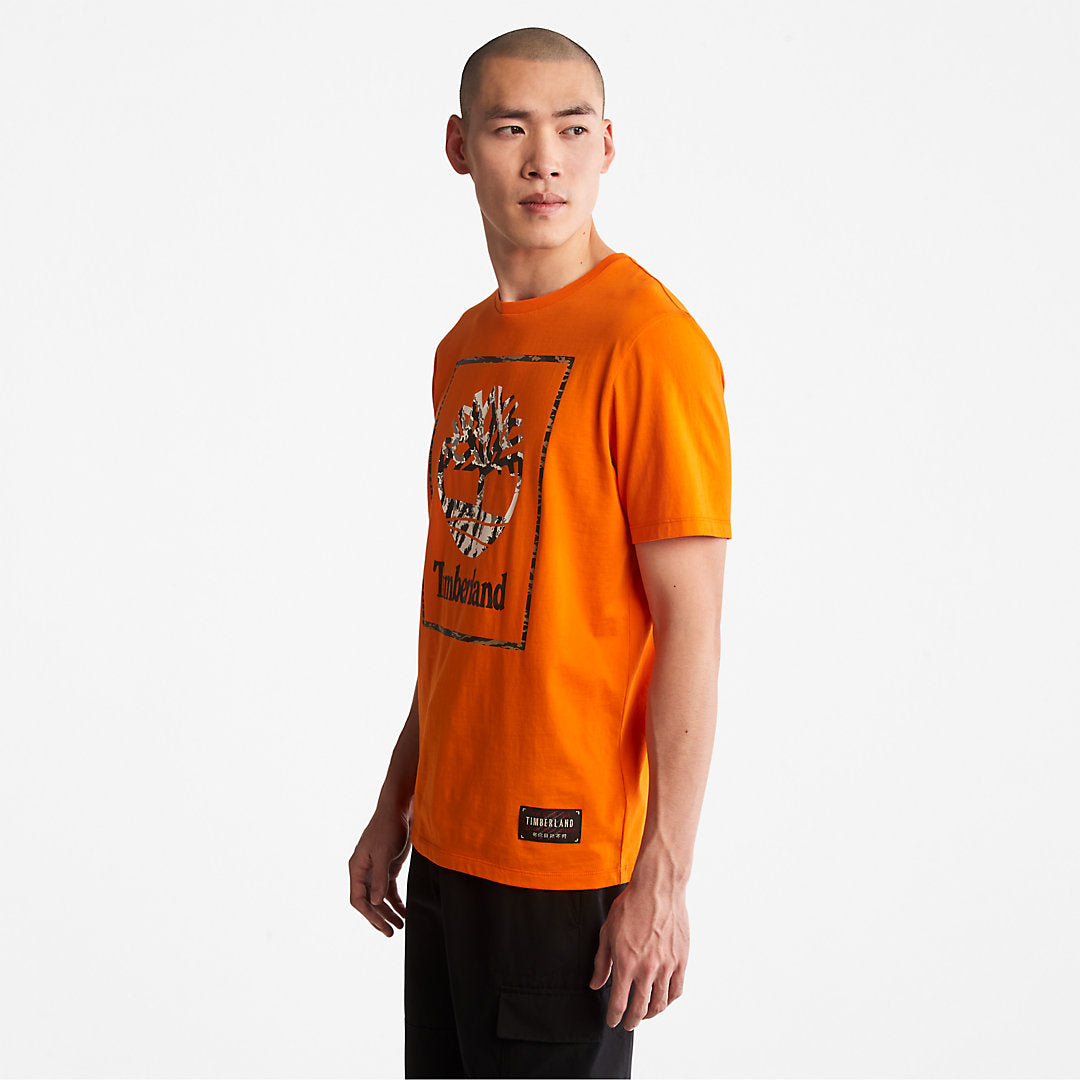 Mens Timberland Year of the Tiger T-Shirt for Men in Orange