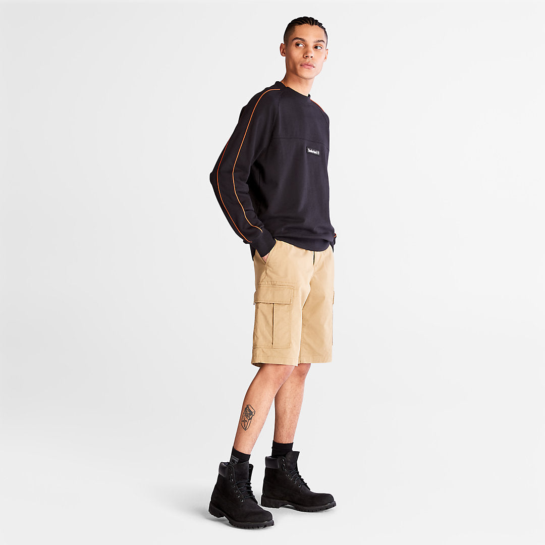 Mens Timberland Outdoor Archive Sweatshirt for Men in Black