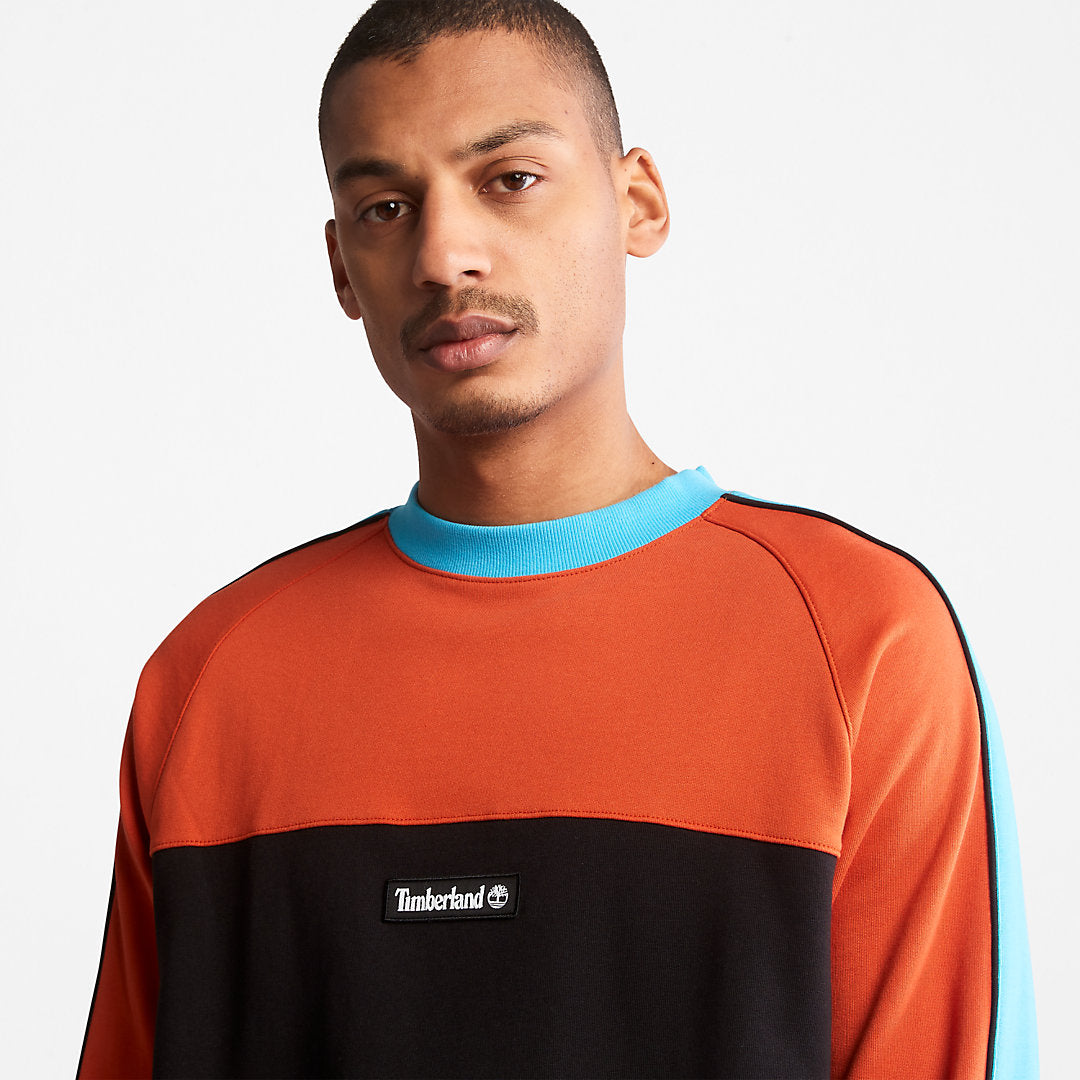 Mens Timberland Outdoor Archive Sweatshirt for Men in Orange