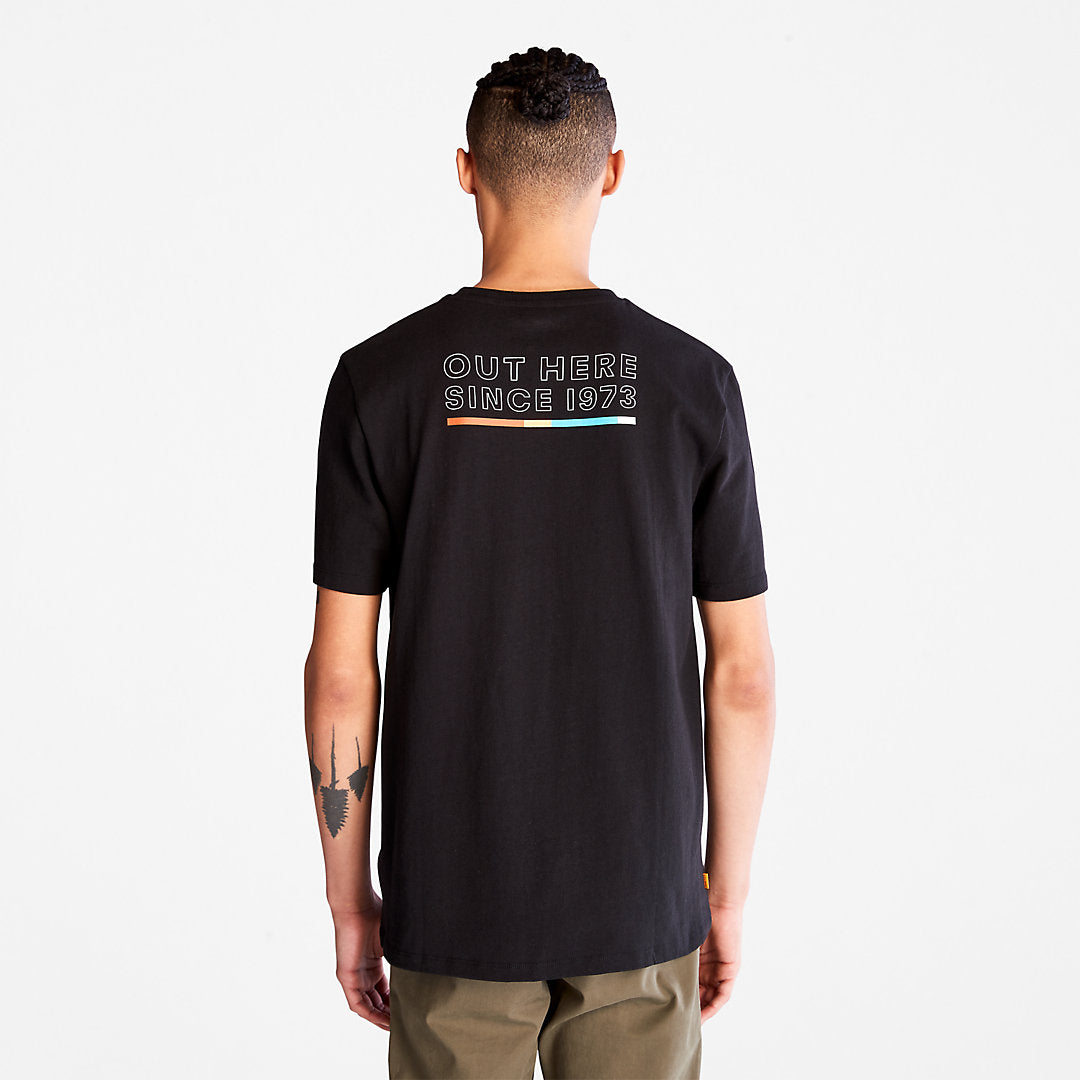 Mens Timberland Outdoor Archive T-Shirt for Men in Black