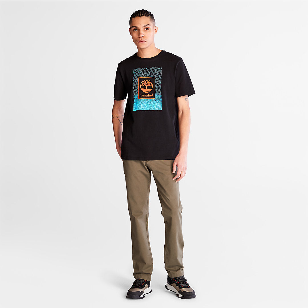 Mens Timberland Outdoor Archive T-Shirt for Men in Black
