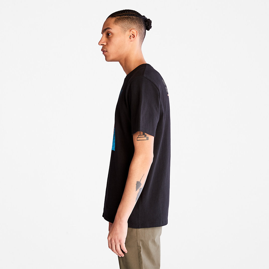 Mens Timberland Outdoor Archive T-Shirt for Men in Black