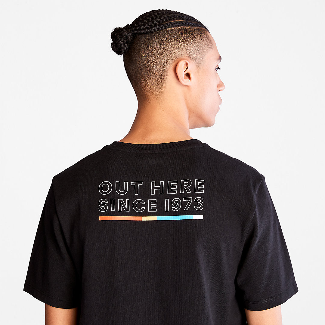Mens Timberland Outdoor Archive T-Shirt for Men in Black