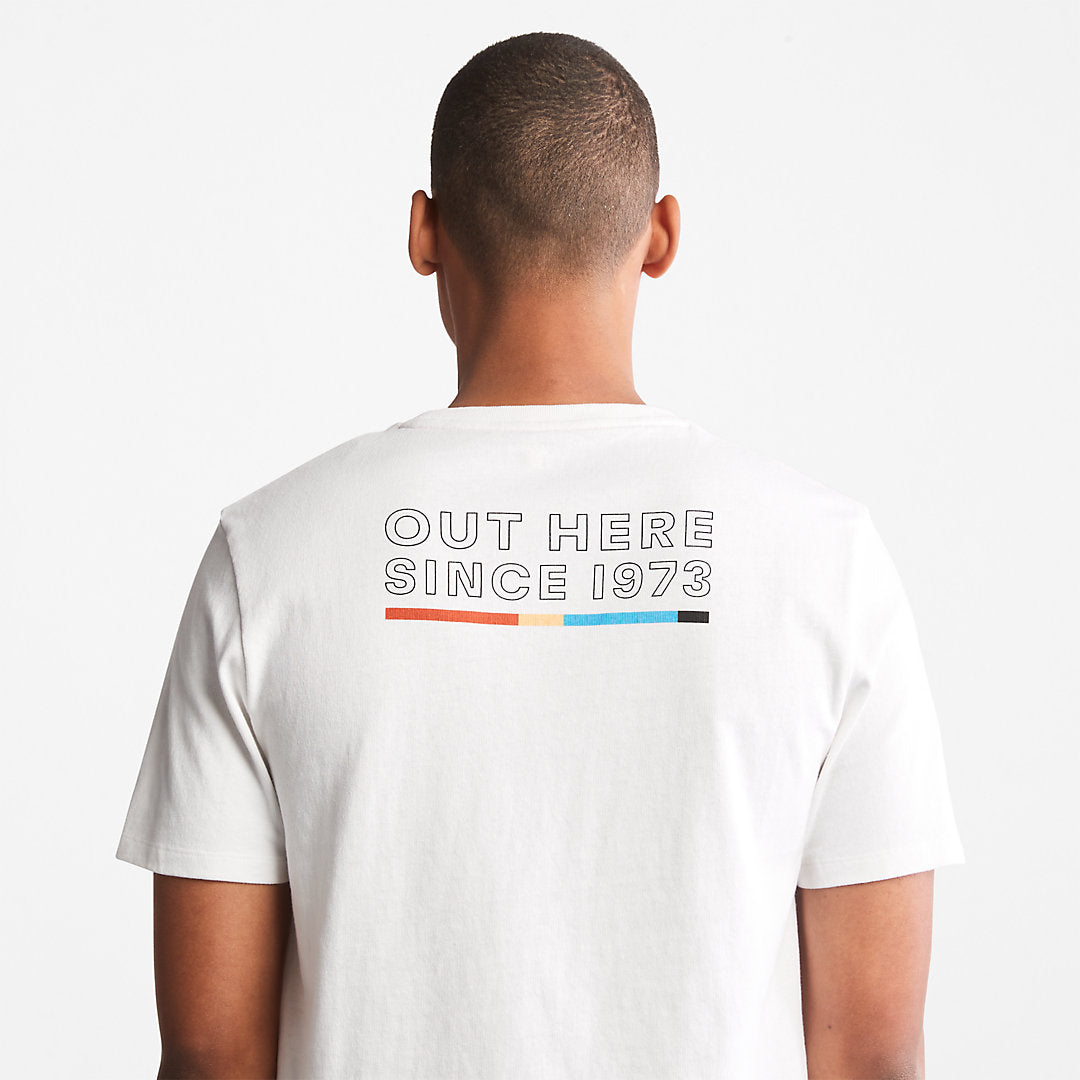 Mens Timberland Outdoor Archive T-Shirt for Men in White