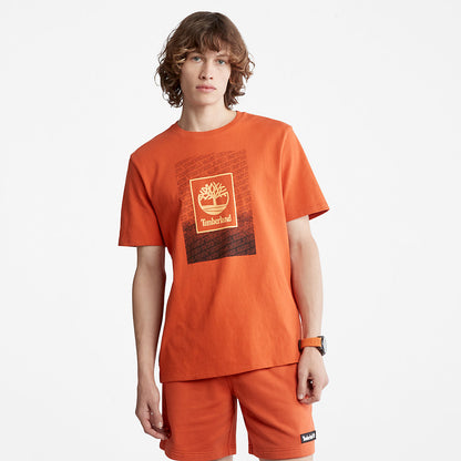 Mens Timberland Outdoor Archive T-Shirt for Men in Orange
