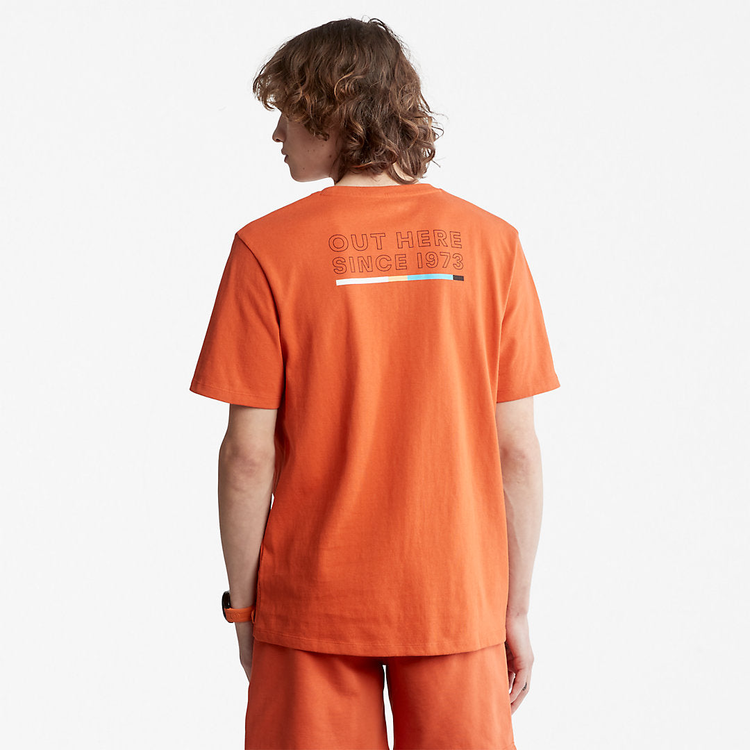 Mens Timberland Outdoor Archive T-Shirt for Men in Orange