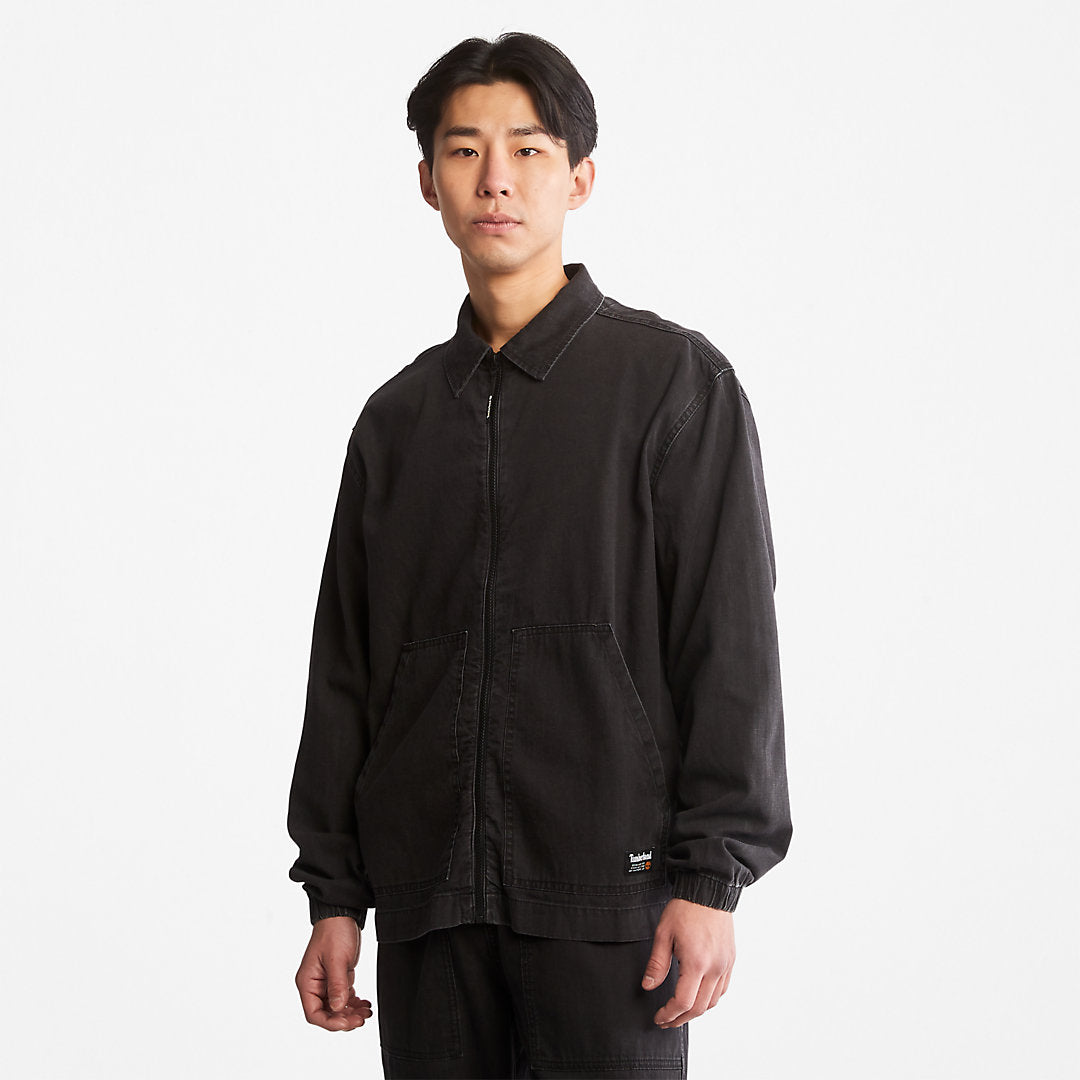 Mens Timberland Progressive Utility Light Denim Jacket for Men in Black