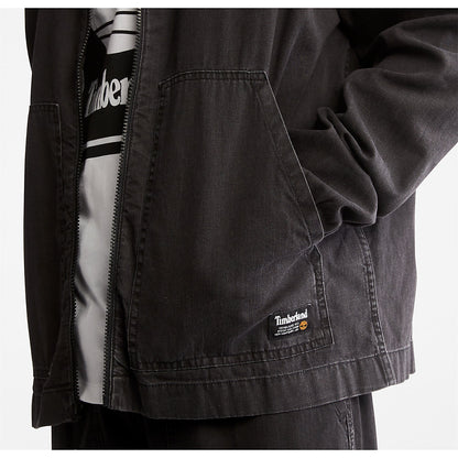 Mens Timberland Progressive Utility Light Denim Jacket for Men in Black