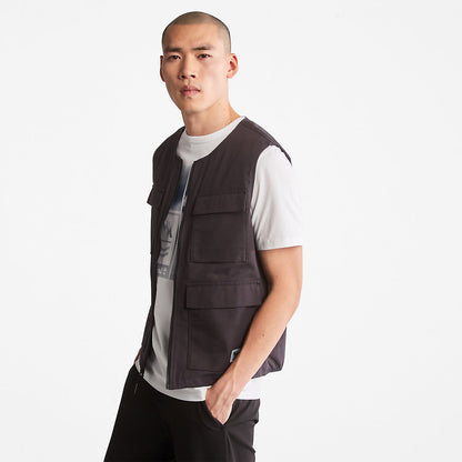 Mens Timberland Progressive Utility Multi-Pocket Gilet for Men in Black