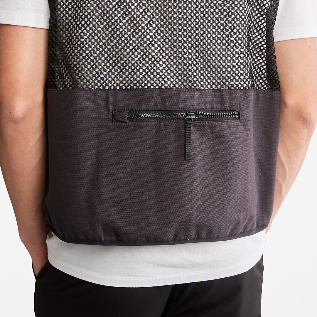 Mens Timberland Progressive Utility Multi-Pocket Gilet for Men in Black