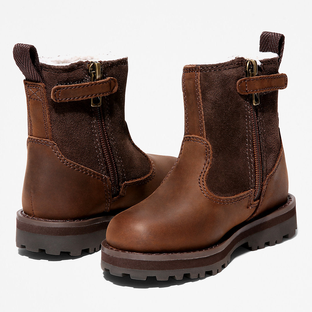 Kids Timberland Courma Kid Warm Boot for Toddler in Dark Brown