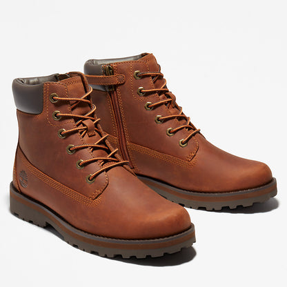 Kids Timberland Courma Kid 6 Inch Side-zip Boot for Junior in Brown