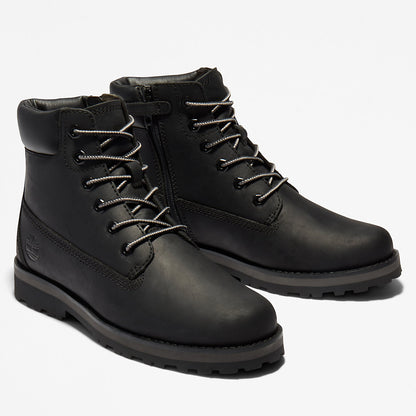 Kids Timberland Courma Kid 6 Inch Side-zip Boot for Junior in Black