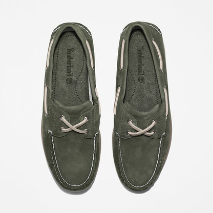 Mens Timberland Timberland® 2-Eye Classic Boat Shoe for Men in Dark Green