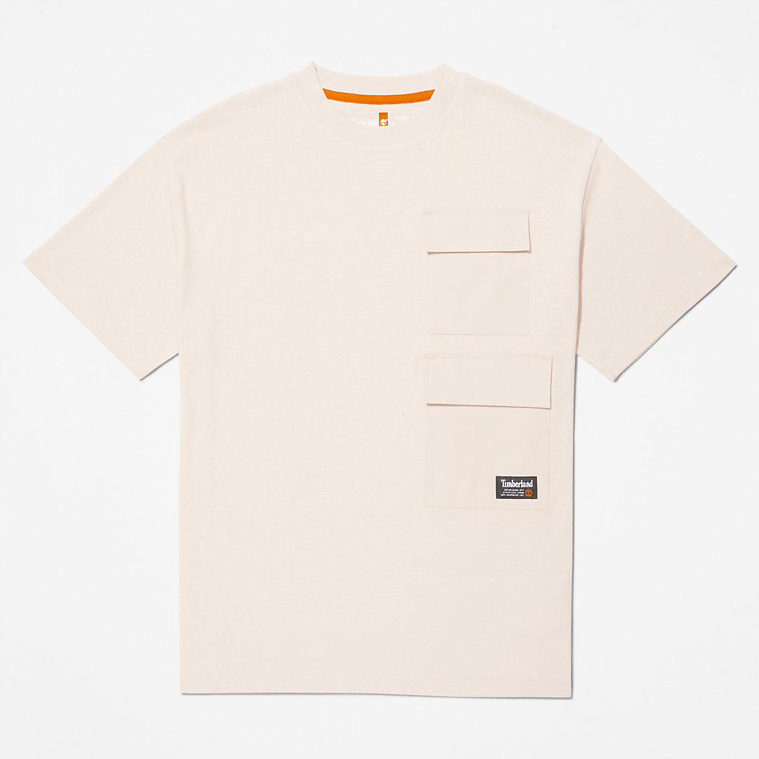 Mens Timberland Progressive Utility Multi-pocket T-Shirt for Men in Pink