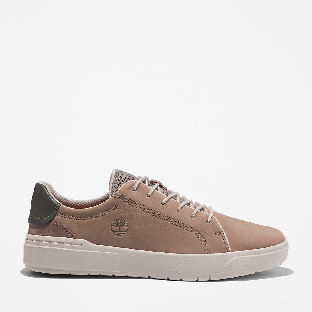 Mens Timberland Seneca Bay Leather Trainer for Men in Beige
