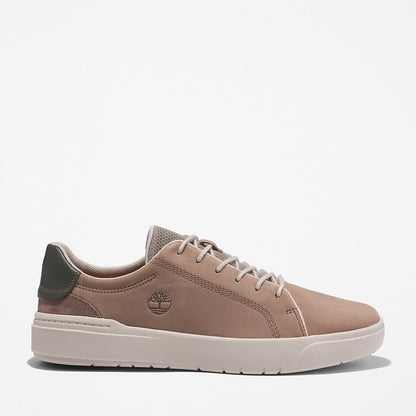 Mens Timberland Seneca Bay Leather Trainer for Men in Beige