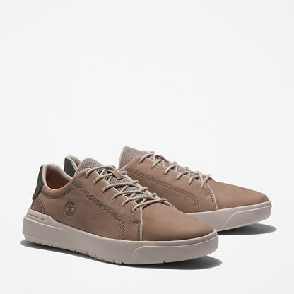 Mens Timberland Seneca Bay Leather Trainer for Men in Beige