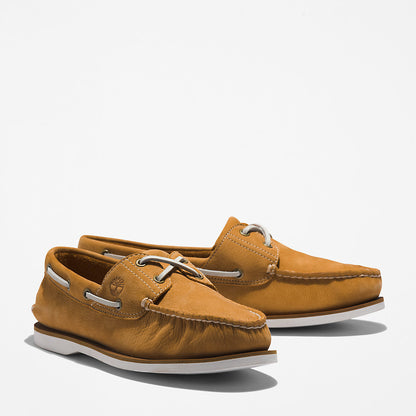 Mens Timberland Timberland® 2-Eye Classic Boat Shoe for Men in Light Brown