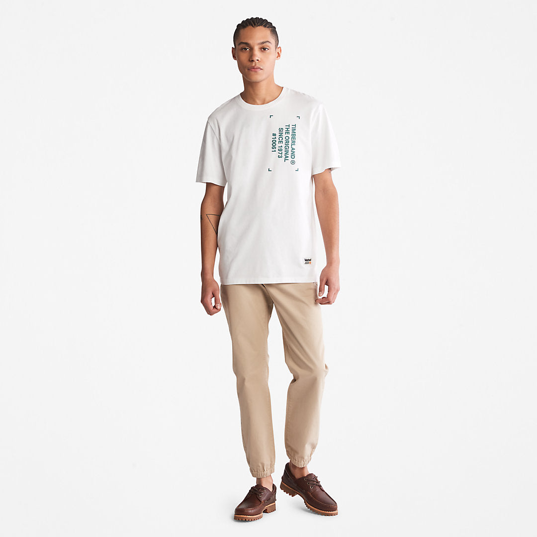 Mens Timberland Progressive Utility Graphic T-Shirt for Men in White