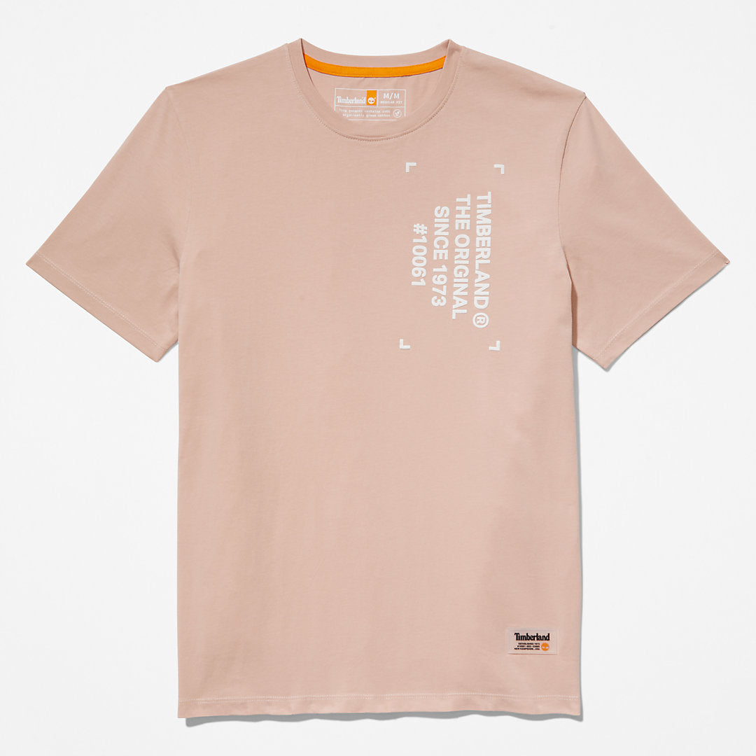 Mens Timberland Progressive Utility Graphic T-Shirt for Men in Pink