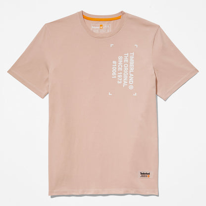Mens Timberland Progressive Utility Graphic T-Shirt for Men in Pink