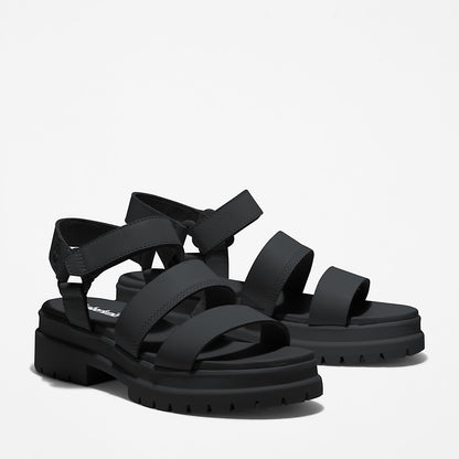 Womens Timberland London Vibe Ankle-Strap Sandal for Women in Black