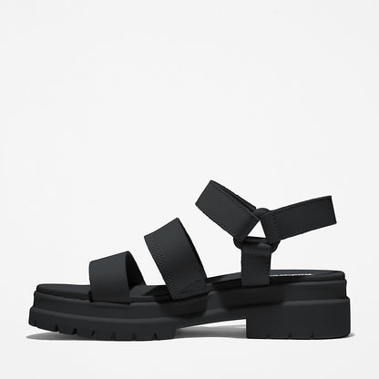 Womens Timberland London Vibe Ankle-Strap Sandal for Women in Black