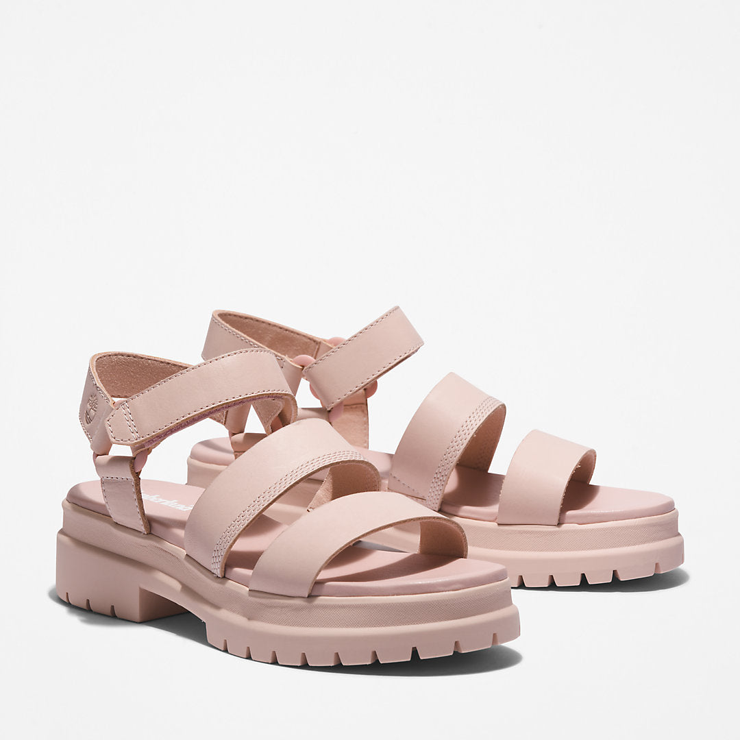 Womens Timberland London Vibe Ankle-Strap Sandal for Women in Light Pink