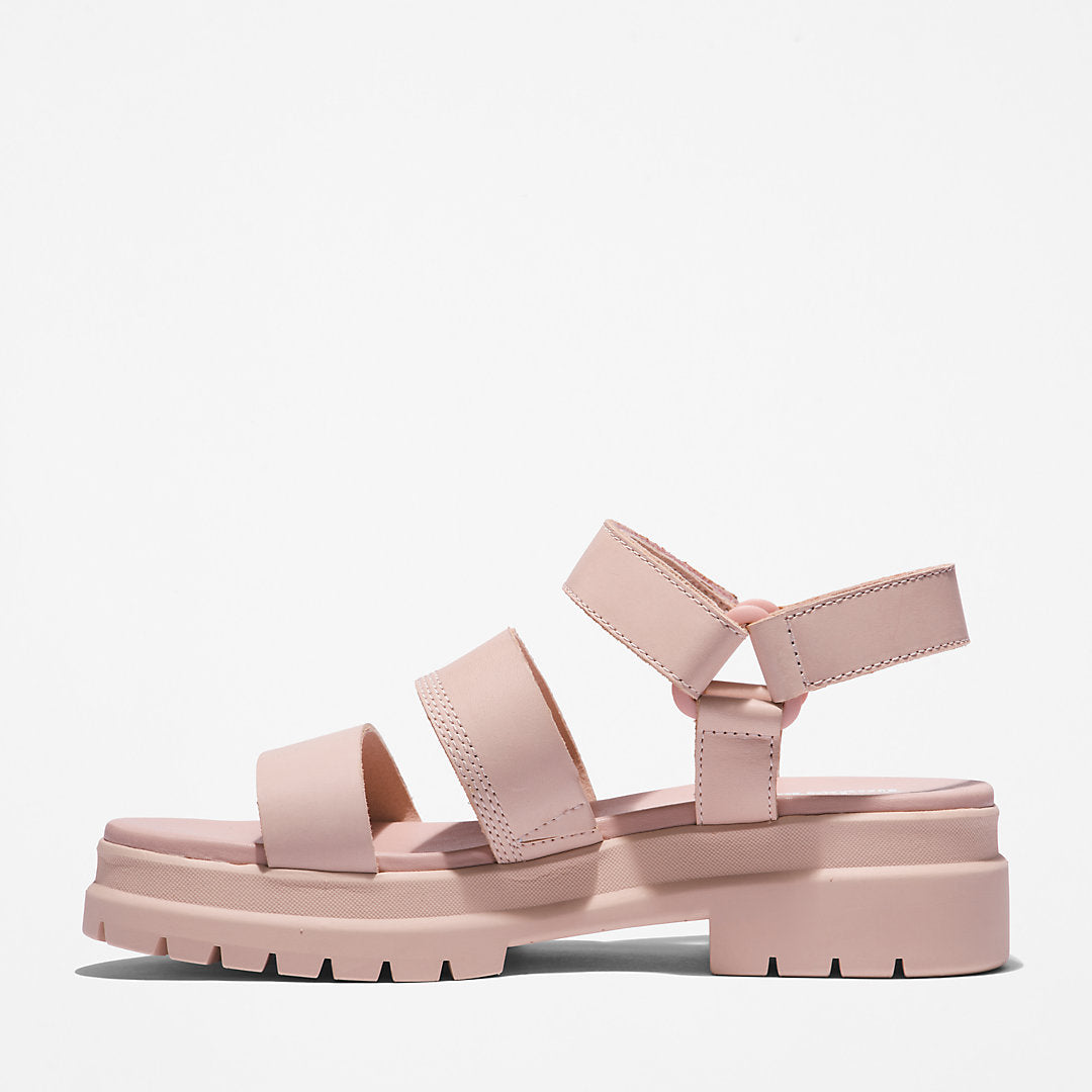 Womens Timberland London Vibe Ankle-Strap Sandal for Women in Light Pink