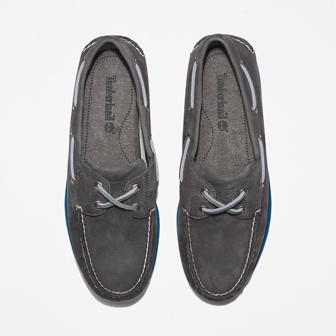 Mens Timberland Timberland® 2-Eye Classic Boat Shoe for Men in Dark Grey