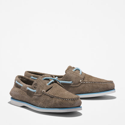 Mens Timberland Timberland® 2-Eye Classic Boat Shoe for Men in Medium Grey