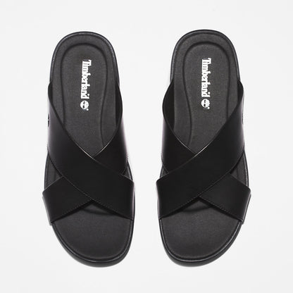 Mens Timberland Kesler Cove Cross-band Sandal for Men in Black