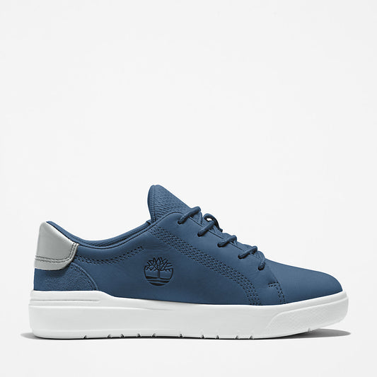 Kids Timberland Seneca Bay Leather Trainer for Kids in Blue