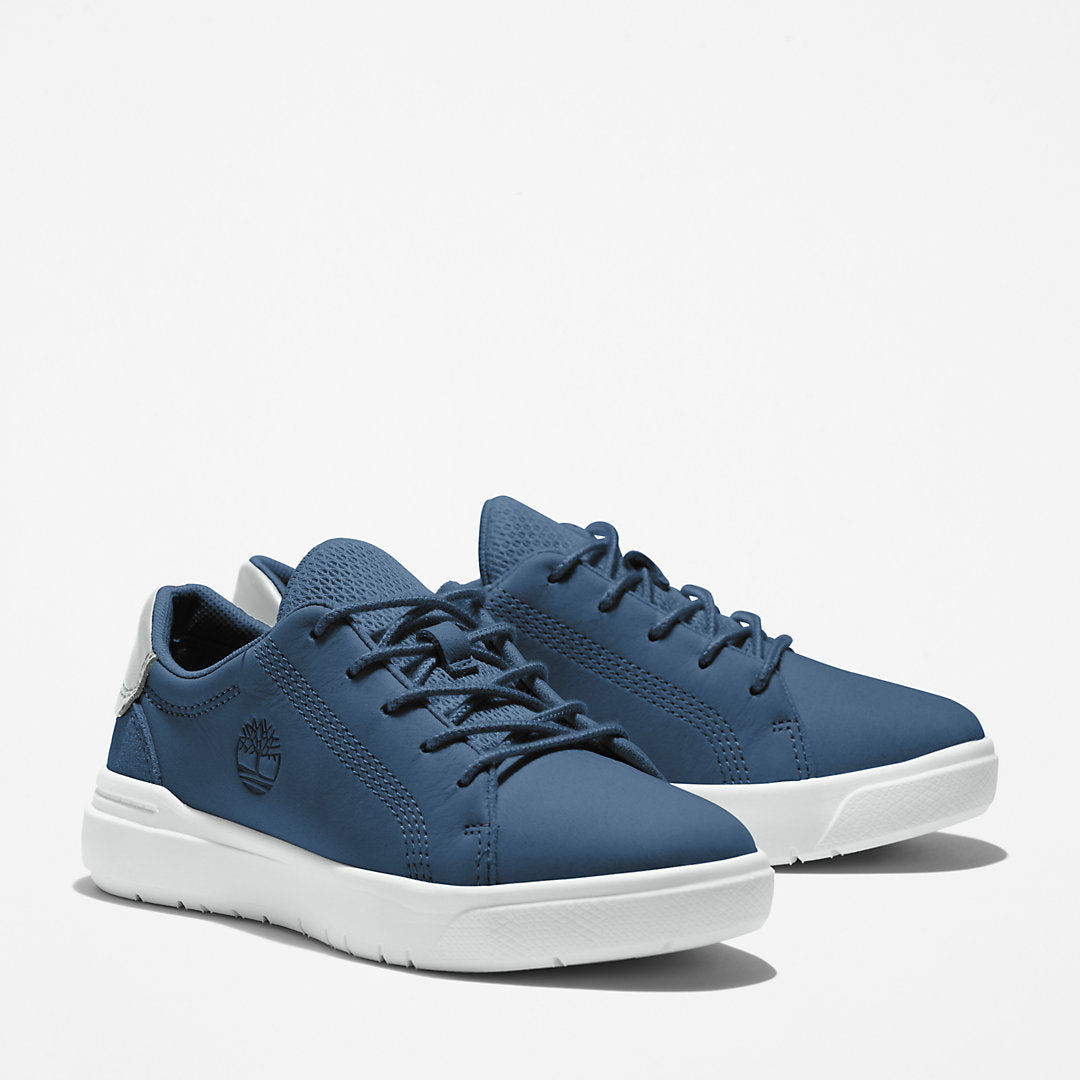 Kids Timberland Seneca Bay Leather Trainer for Kids in Blue