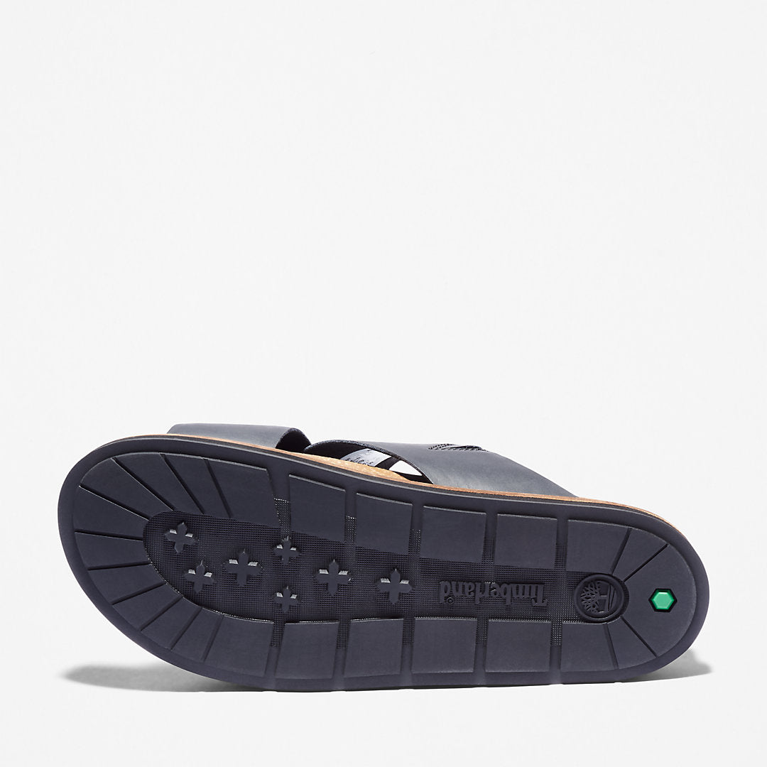 Mens Timberland Amalfi Vibes Cross Slide Sandal for Men in Black