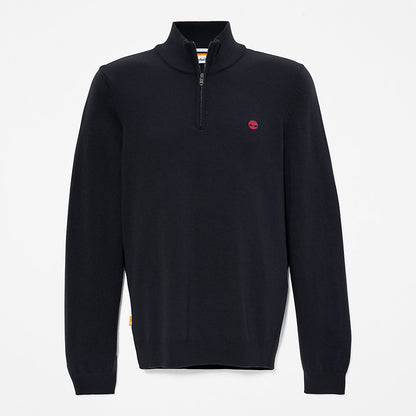 Mens Timberland Cohas Brook Zip-neck Sweater for Men in Navy