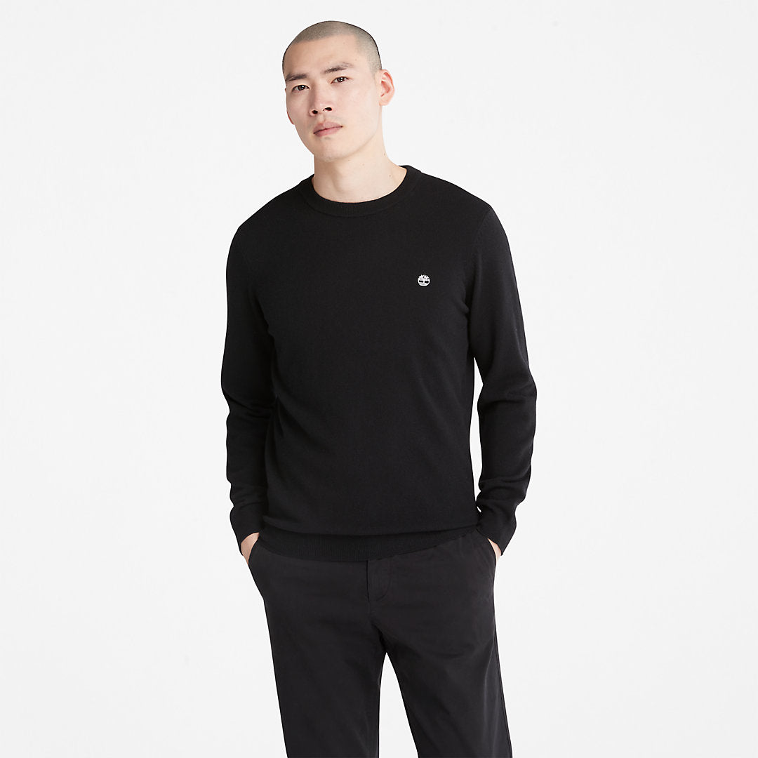 Mens Timberland Cohas Brook Crewneck Sweater for Men in Black