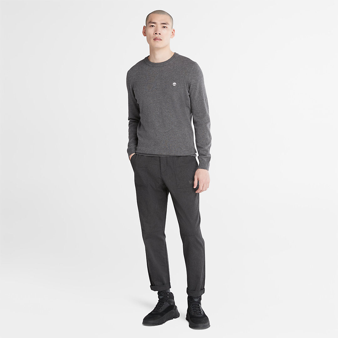 Mens Timberland Cohas Brook Crewneck Sweater for Men in Grey