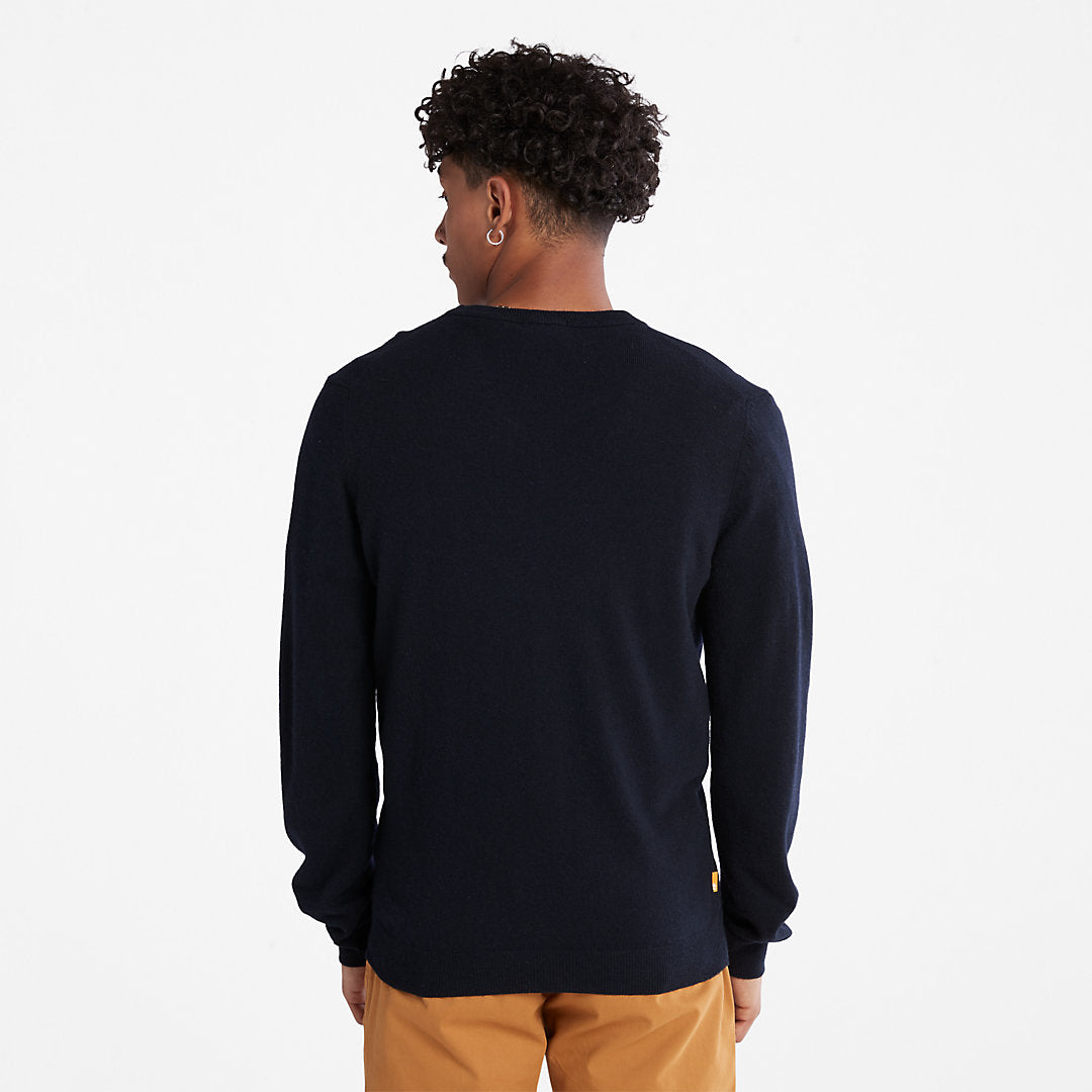 Mens Timberland Cohas Brook V-Neck Sweater for Men in Navy
