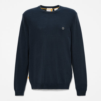 Mens Timberland Nissitissit River Merino Wool Sweater for Men in Navy